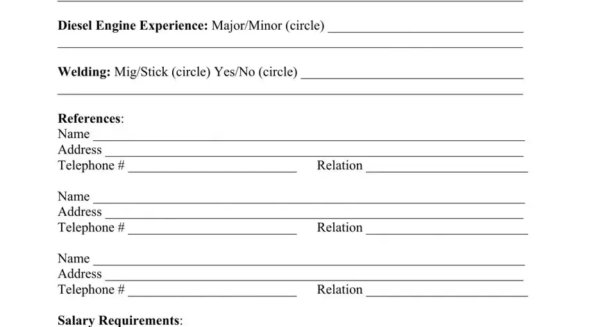 Filling out segment 2 of precision online application