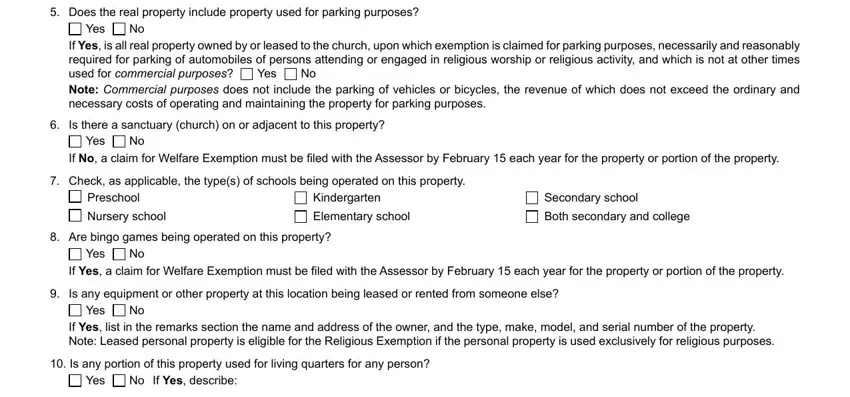 Nursery school, Yes, and If No a claim for Welfare in habla