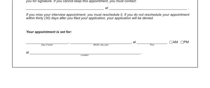 Step no. 1 in filling out missouri food stamp recertification online