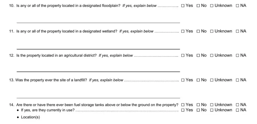 Step no. 4 of filling out property disclosure form nys