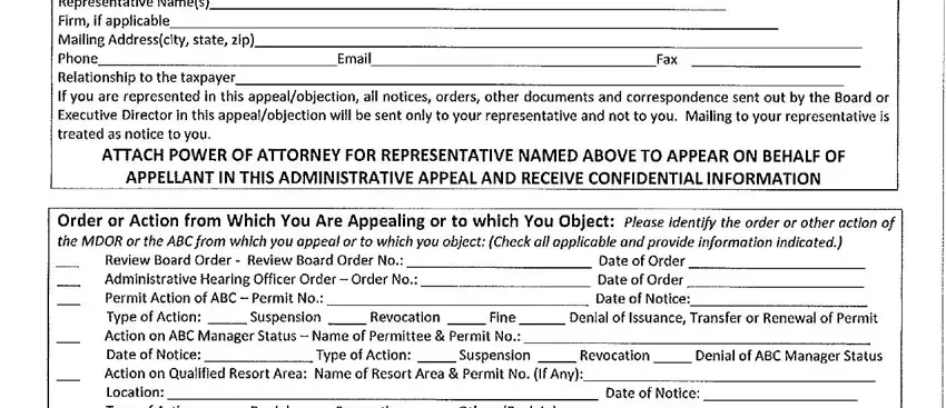 Guidelines on how to fill in what's contain in bta form portion 2