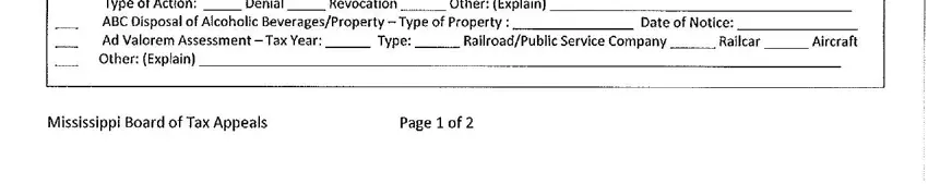 Filling out part 3 in what's contain in bta form