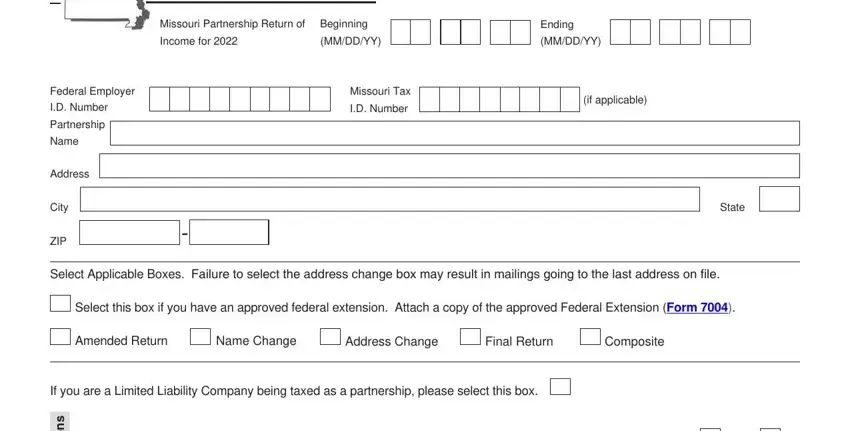 Simple tips to fill in missouri partnership return instructions 2020 stage 1