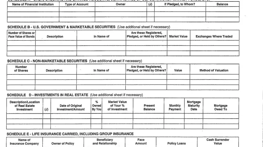this field, next field, and other fields of rma financial statement form