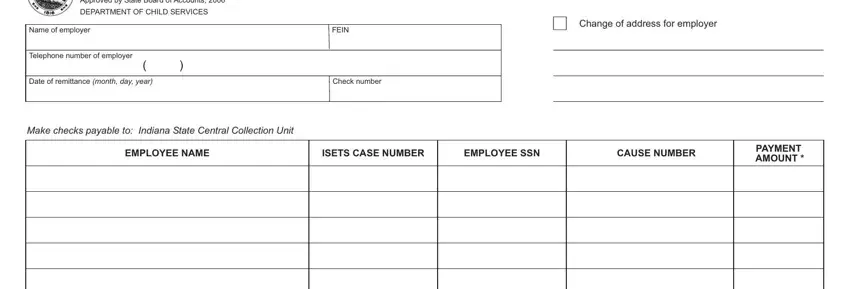 How you can fill out employer remittance indiana portion 1