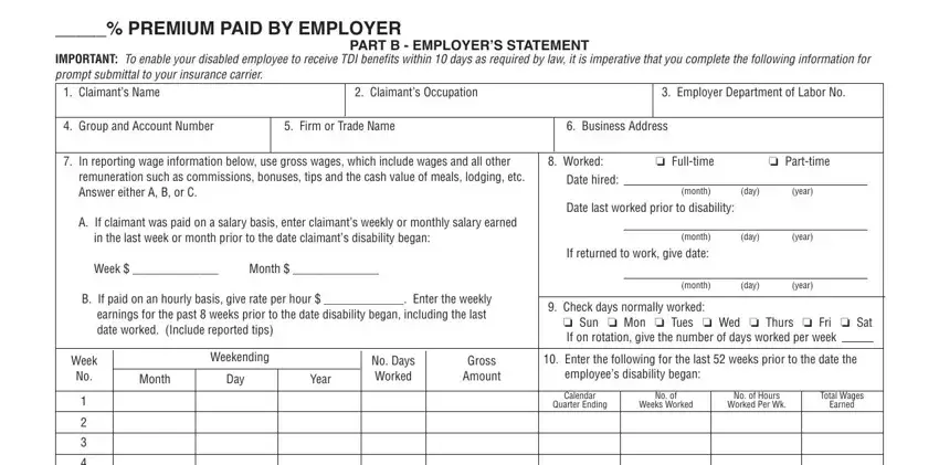 Step # 4 for filling in pacific guardian tdi form