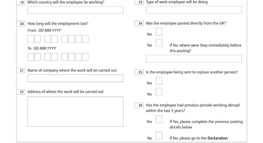 Step # 4 for filling in ca3822 form