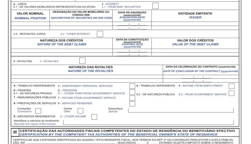 How you can fill in rfi tax template portion 2