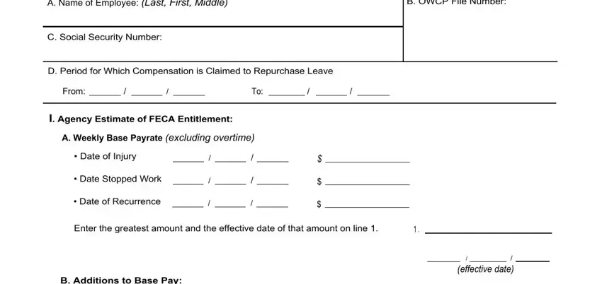 Learn how to fill out amount entitlement claimed search portion 1