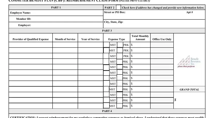 Form Cbp 300 2 writing process detailed (step 1)