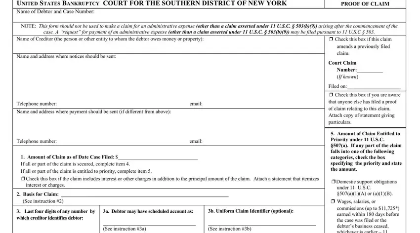 The best way to prepare blank 503b9 form for southern district of ny for sears part 1