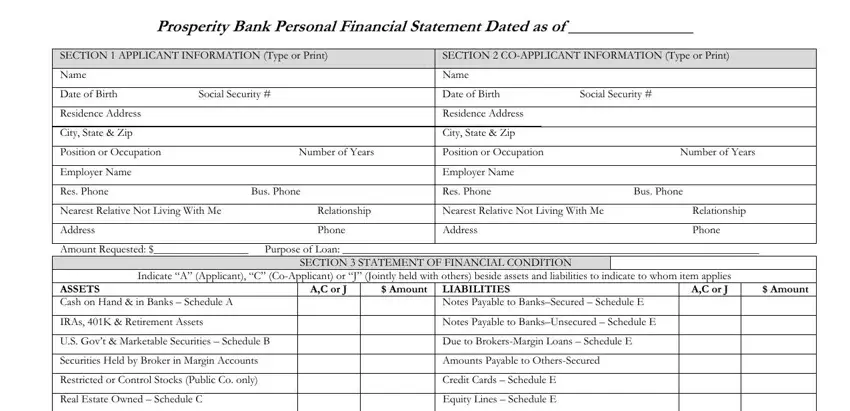 prosperity bank statement completion process clarified (portion 1)
