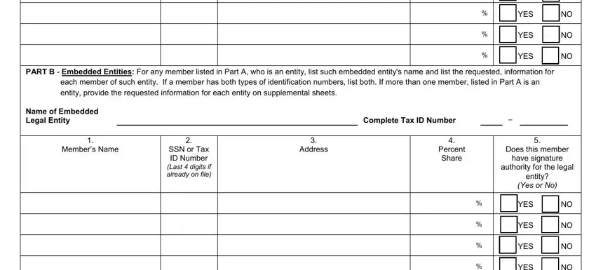 Part no. 2 in completing usda form information