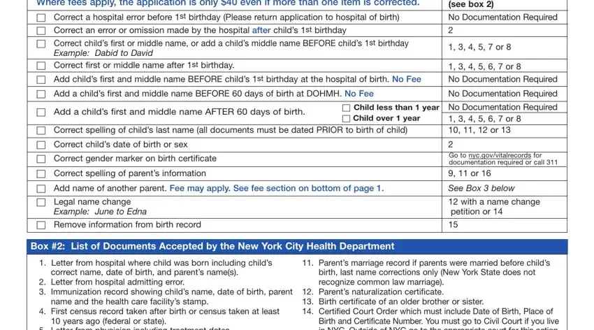 Ways to fill out new york correcting birth certificate part 1