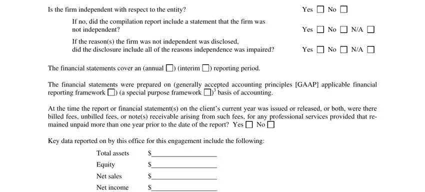 Filling out segment 2 of applicability