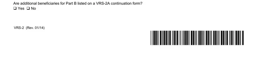 Are additional beneficiaries for, VRS, and VRS Rev inside Form Vrs 2