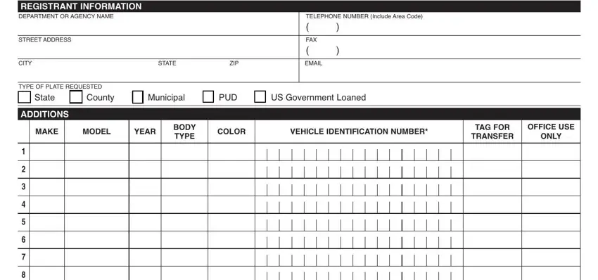 The best way to fill out alabama form mv step 1