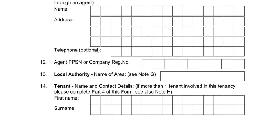 Part no. 4 for filling in tenancy registration form