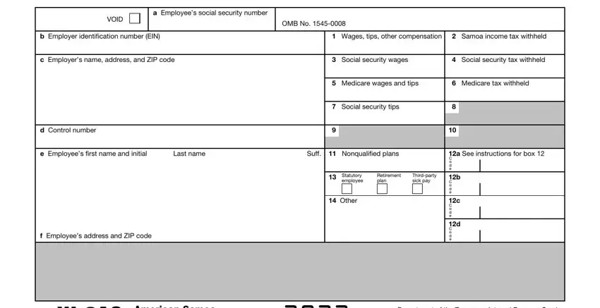 How you can fill out Form W 2As portion 5