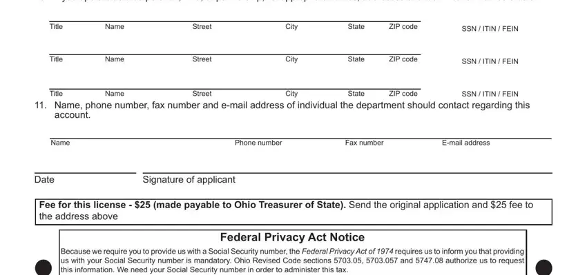 Learn how to prepare ohio vendors license form online part 2