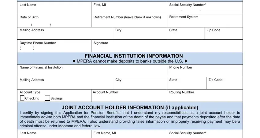 Part number 3 for filling in VFCA