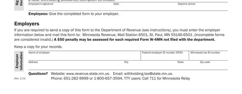 Part no. 2 of submitting minnesota w4 form 2021
