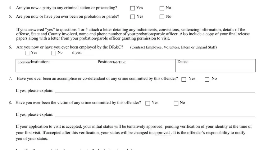 ohio form visitor application completion process explained (part 3)