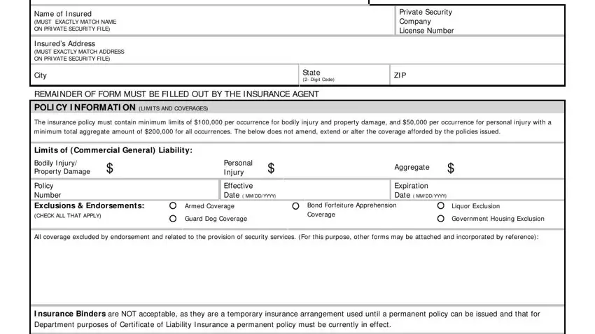 Filling out segment 1 of MSC