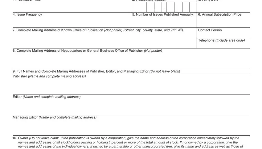 The right way to complete statement ownership form step 1