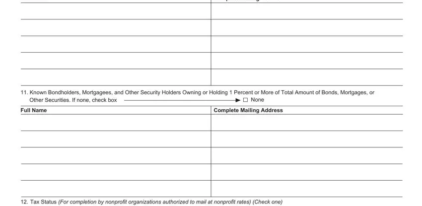 Ways to complete statement ownership form stage 2