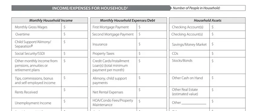 The way to fill out program request mortgage assistance stage 4