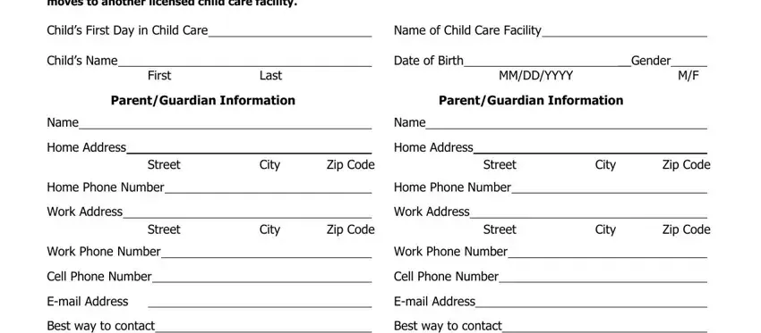 Tips to complete kansas 029 child care form step 1