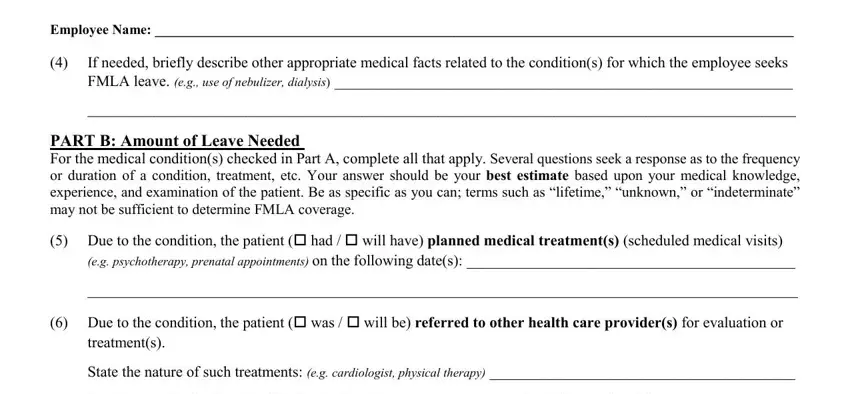 Part no. 5 in filling out certification health care provider
