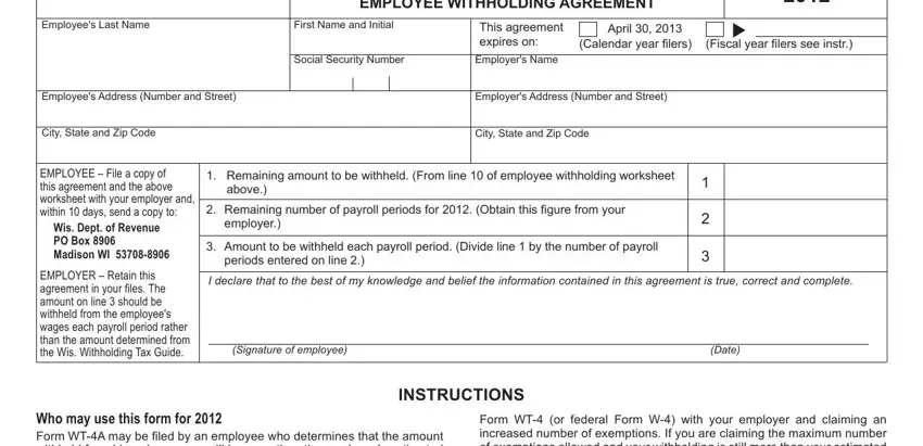 The best way to fill in wt form 4a part 2