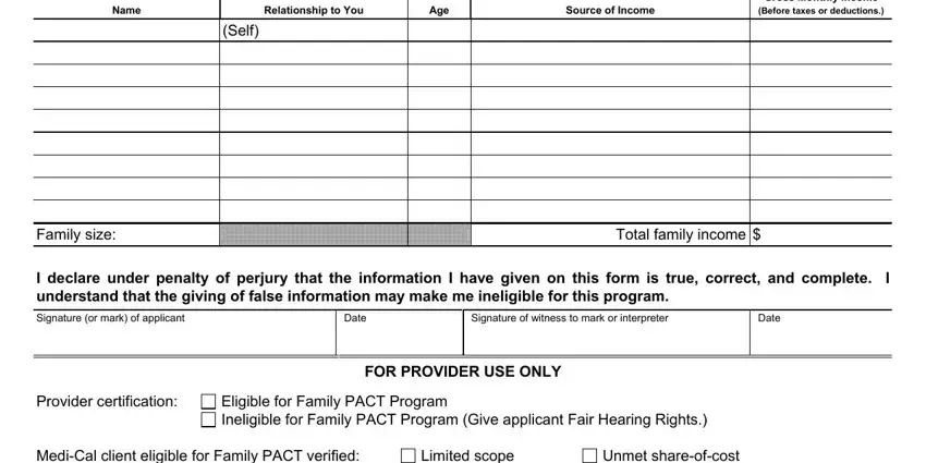 Step # 4 in completing Form Cdph 4461