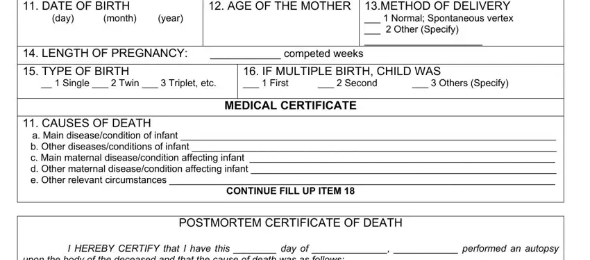 Writing part 4 in death certificate form download