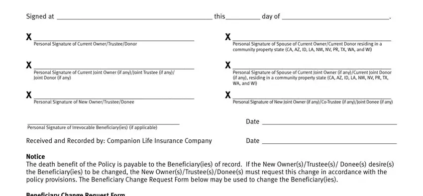 Tips to fill out mutual ownership form insurance portion 3