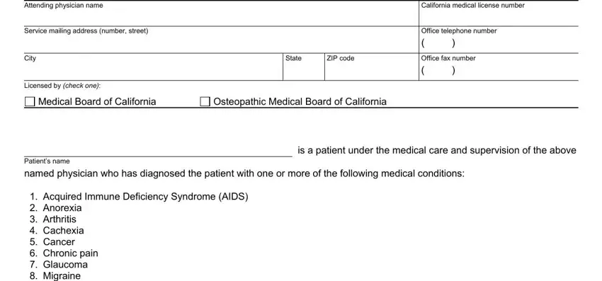 california marijuana documenatation completion process described (portion 1)