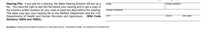 STATE, Hearing File If you ask for a, and PHONE NUMBER of Form Cf 377 2A