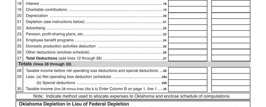 Oklahoma Form 512 X completion process explained (portion 5)