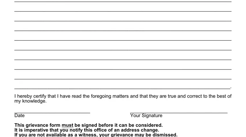 Your Signature, This grievance form must be signed, and I hereby certify that I have read in oklahoma bar grievance form
