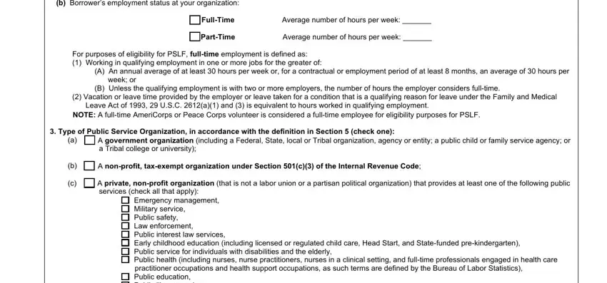How to complete public service loan forgiveness employment certification form step 4