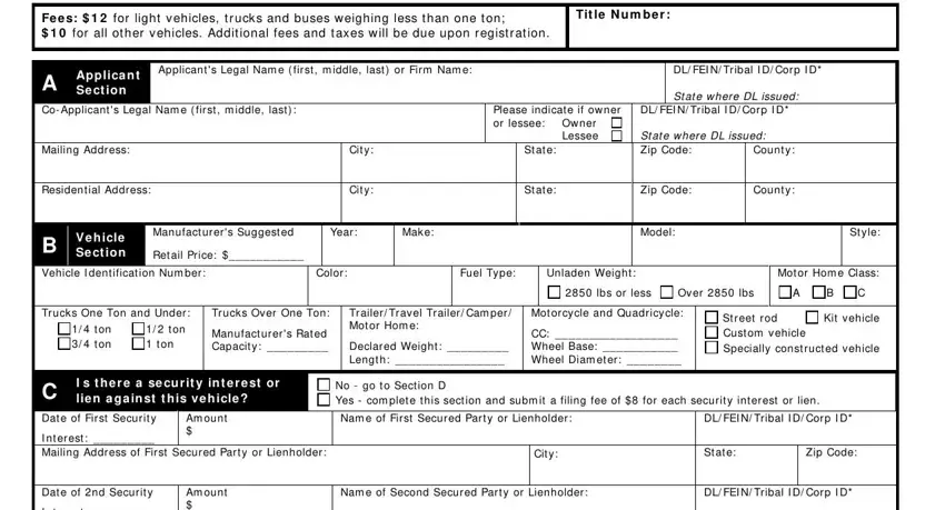 How you can fill out blank mv 1 form georgia portion 1