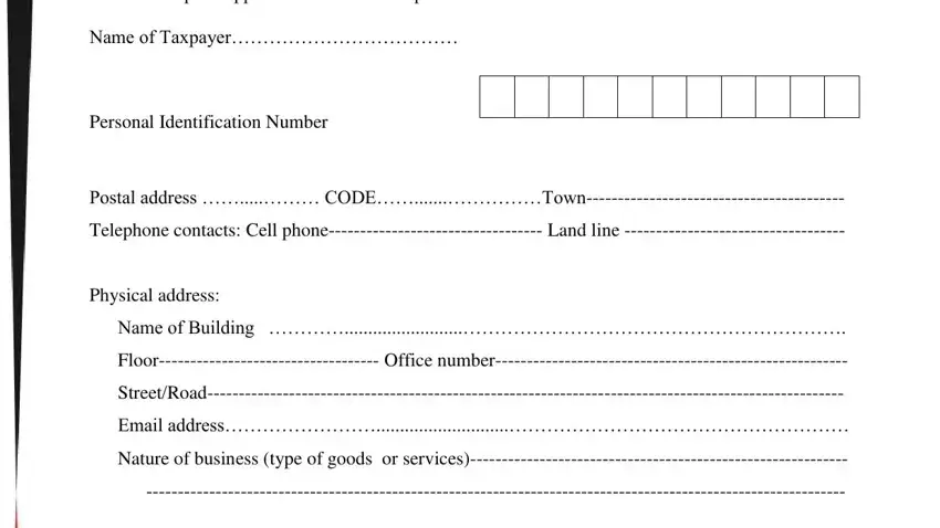 Part no. 1 for completing kra penalty waiver application form