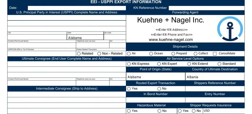 Learn how to prepare kuehne nagel eei usppi export information rev 03 14 stage 1