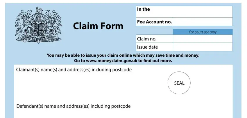Completing section 1 in new n1 claim form