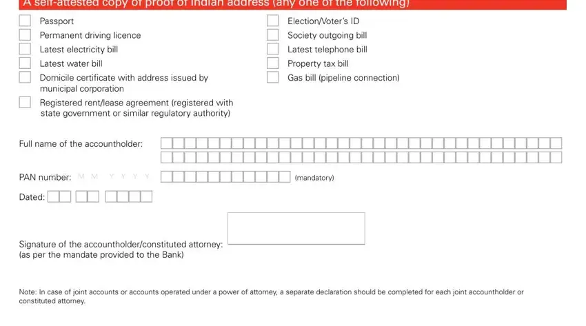 Note In case of joint accounts or, Passport  Permanent driving, and Signature of the inside hsbc kyc online submission