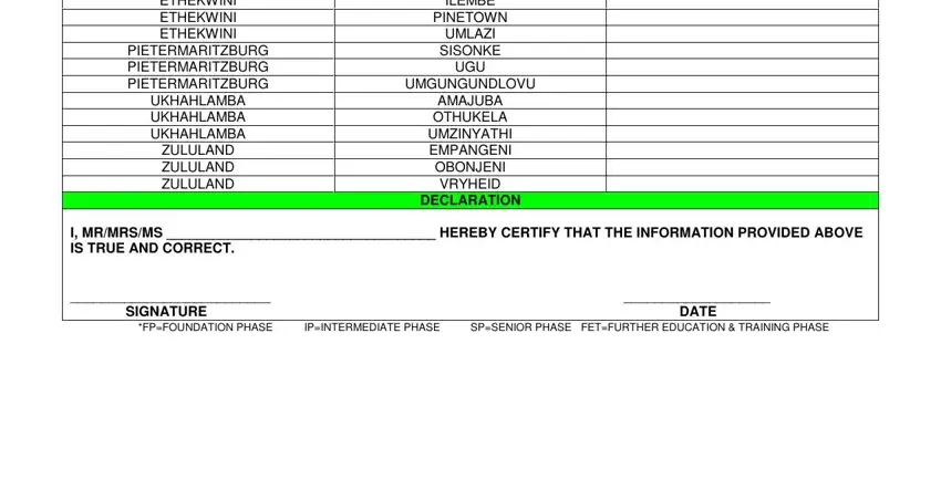 Part # 2 for submitting kzn department of education forms