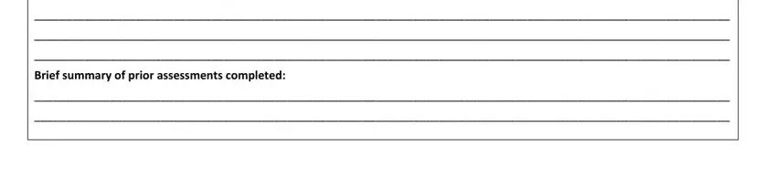 Writing segment 3 of Csa Form 1