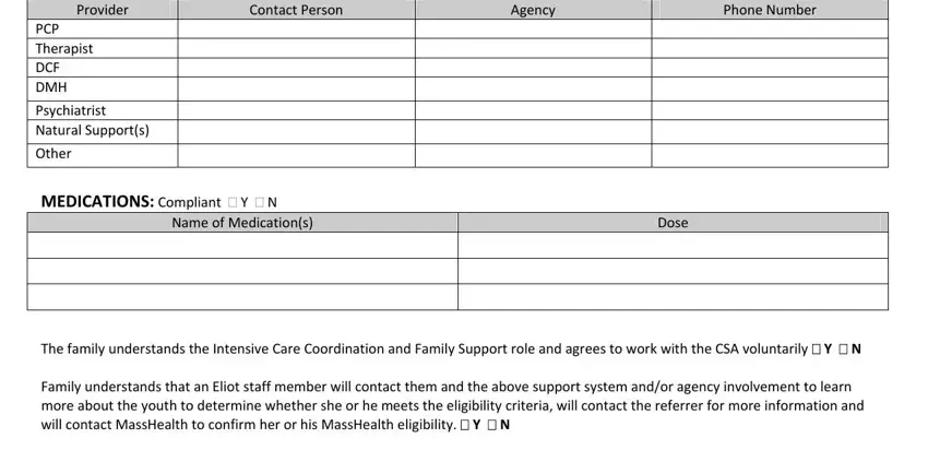 Stage no. 5 for filling out Csa Form 1